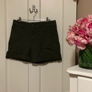 Sanctuary Olive Cotton Shorts